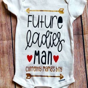 Future ladies man currently mommas boy baby onsie